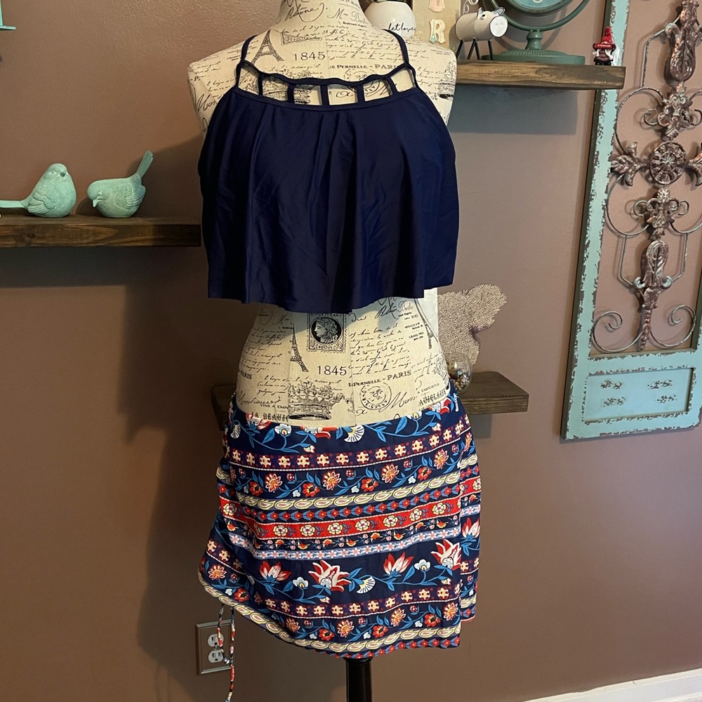 Cute skirted two piece swimsuit